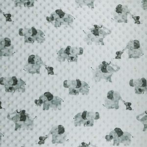Soft   Minky Elephant Fleece Fabric