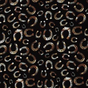 Horseshoes Super Snuggle Flannel Fabric