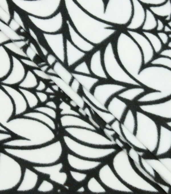 POP! Halloween Webs Lightweight Fleece Fabric - Image 2