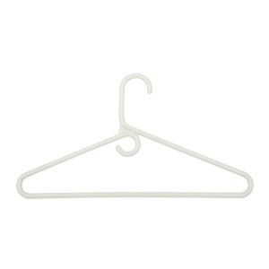 Honey Can Do 16.5 x 9 White Plastic Heavy Duty Shirt Hangers 18pk