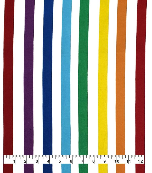 Super Snuggle Pride Stripe Flannel Fabric - Image 2