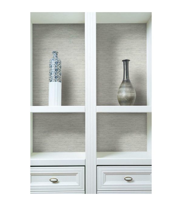 RoomMates Faux Grasscloth Peelable Wallpaper Grey - Image 12