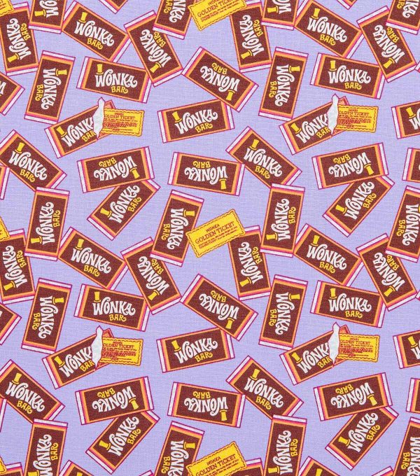 Willy Wonka Wonka Bar Cotton Fabric - Image 2