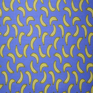 Bananas on Blue Cotton Fabric by Quilter s Showcase