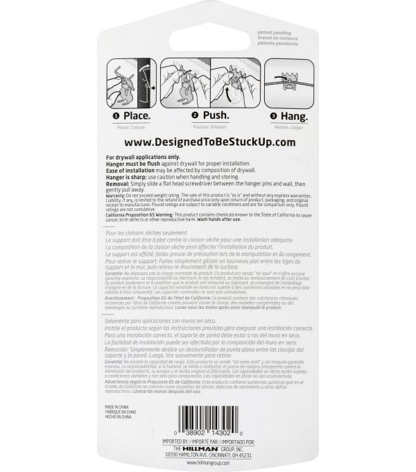 High   Mighty 60lbs Picture Hangers 2pk - Image 4