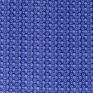 Blue Packed Diamond Floral Quilt Cotton Fabric by Keepsake Calico
