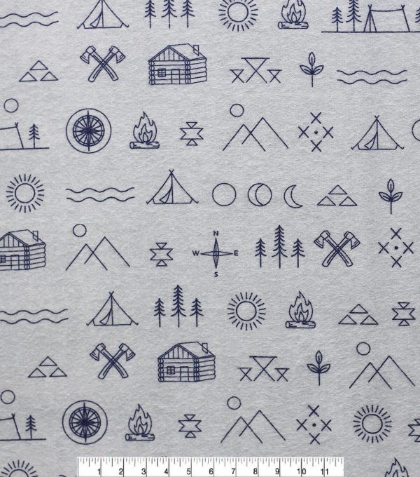 Symbols Super Snuggle Flannel Fabric - Image 2