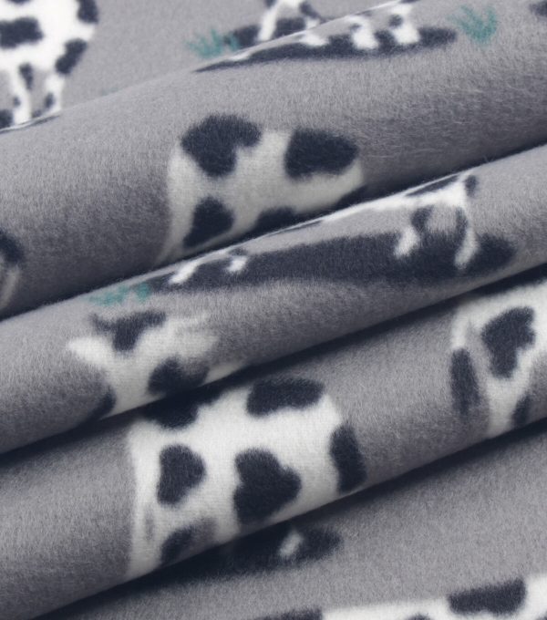 Multi Standing Cow Blizzard Fleece Fabric - Image 3