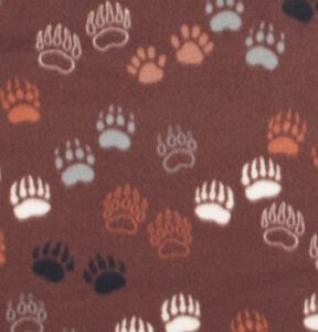 Bear Tracks Blizzard Fleece Fabric