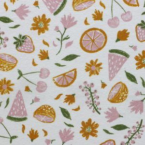Doodle Fruits Super Snuggle Flannel Fabric