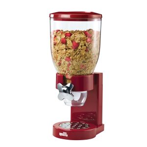 Honey Can Do 17.5oz Red Cereal Dispenser With Portion Control