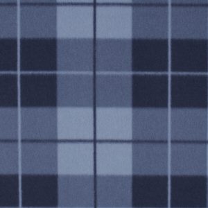 Blue Box Plaid Blizzard Prints Fleece Fabric