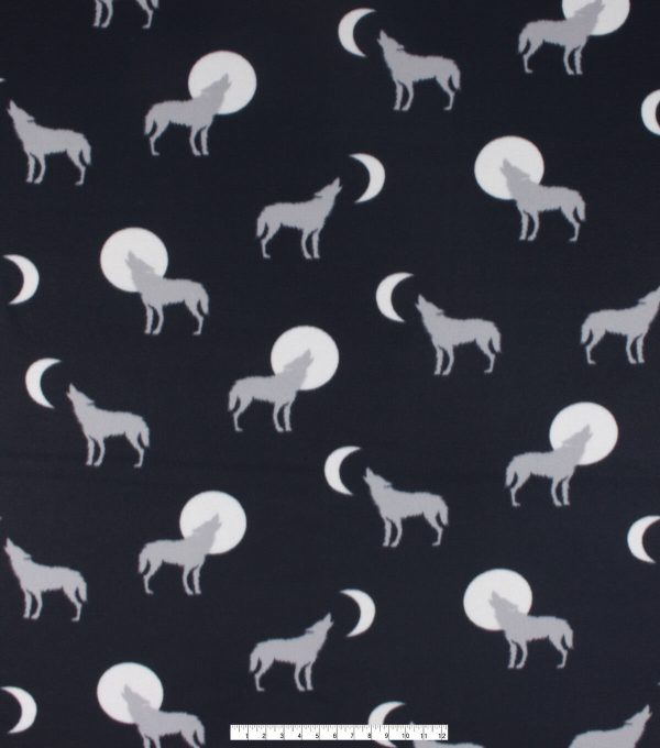 Wolves Blizzard Prints Fleece Fabric - Image 4