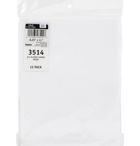 Design Works 0.25 x 11 White 14 Count Plastic Embroidery Fabric 12pk