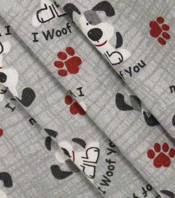 I Woof You Novelty Cotton Fabric - Image 3