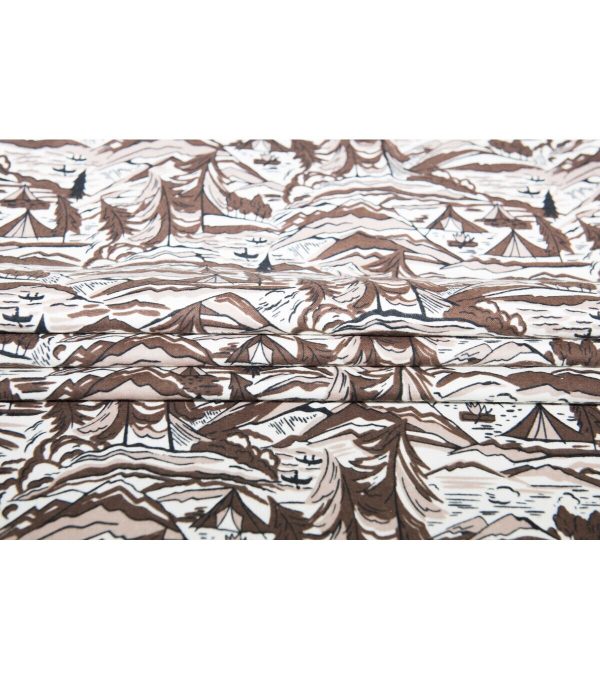 Super Snuggle Sketched Landscape Flannel Fabric - Image 4