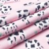 Standing Cows on Pink Blizzard Fleece Fabric