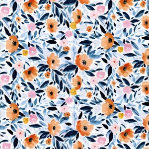 Hi Fashion Summer Lovin Floral Premium Cotton Fabric