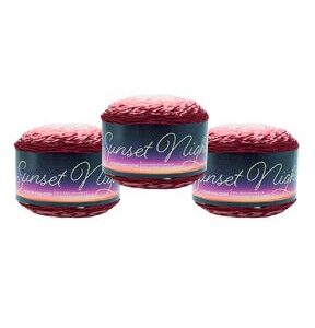 Lion Brand Sunset Nights 273yds Worsted Acrylic Yarn 3 Bundle - Ayers Rock