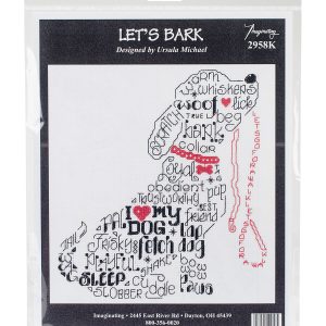Imaginating 7 x 8 Let s Bark Counted Cross Stitch Kit