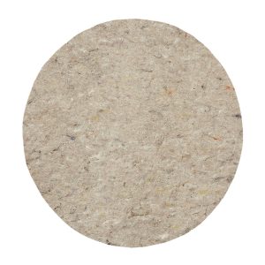 Dual Surface 1/4 Inch Rug Pad Gray 8  Round