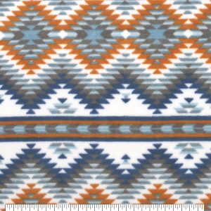 Southwest Aztec In Line Luxe Fleece Fabric