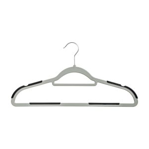 Honey Can Do 18 x 9.5 Plastic Hangers With No Slip Rubber Grip 15pk