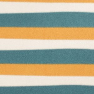 Green Yellow Stripe Blizzard Prints Fleece Fabric