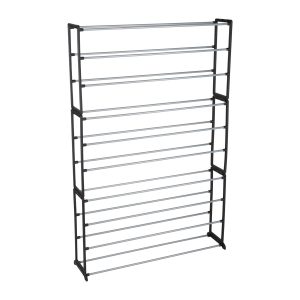 Simplify 24 Black 50 Pair Shoe Rack - 1
