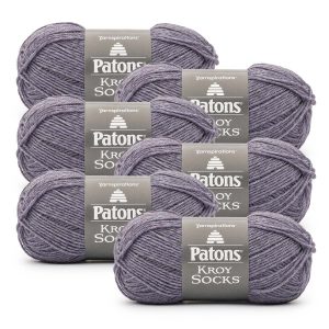 Patons Kroy Socks 166yds Superfine Wool Blend Yarn 6 Bundle