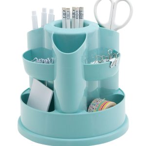 8 x 8 Blue Rotating Desktop Organizer
