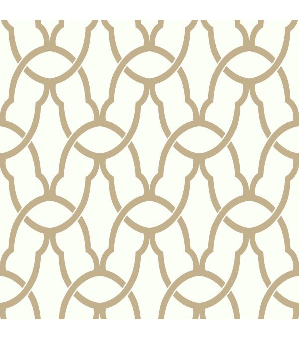 RoomMates Wallpaper Gold Trellis