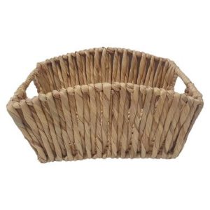 11 x 8 Natural Water Hyacinth Woven Basket by Place   Time