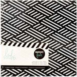 Heidi Swapp Marquee Love Lightbox Mini Storage Album Black   White