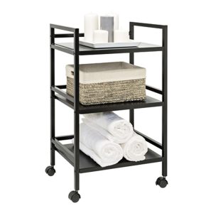 Honey Can Do 31 Black Metal Multi Purpose Rolling Cart 30lbs