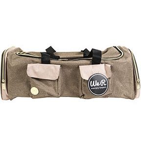 We R Memory Keepers 22.5 Taupe   Pink Crafter s Machine Tote