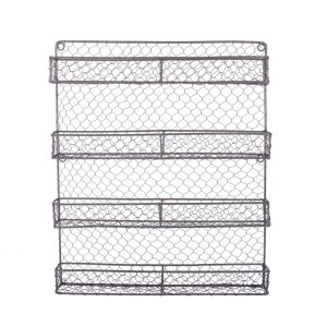 Design Imports 4 Tier Chicken Wire Spice Rack
