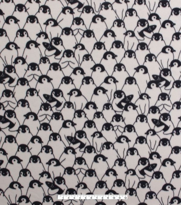 Packed Penguins Blizzard Fleece Fabric - Image 2