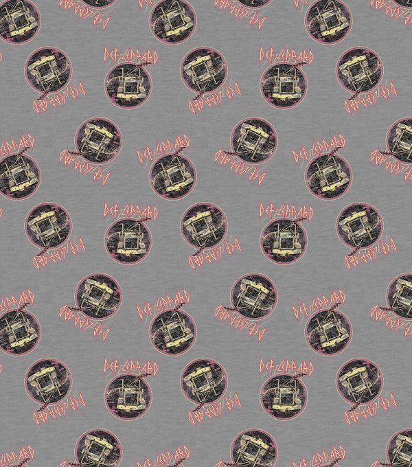 Def Leppard Icon Heathered Cotton Fabric - Image 2