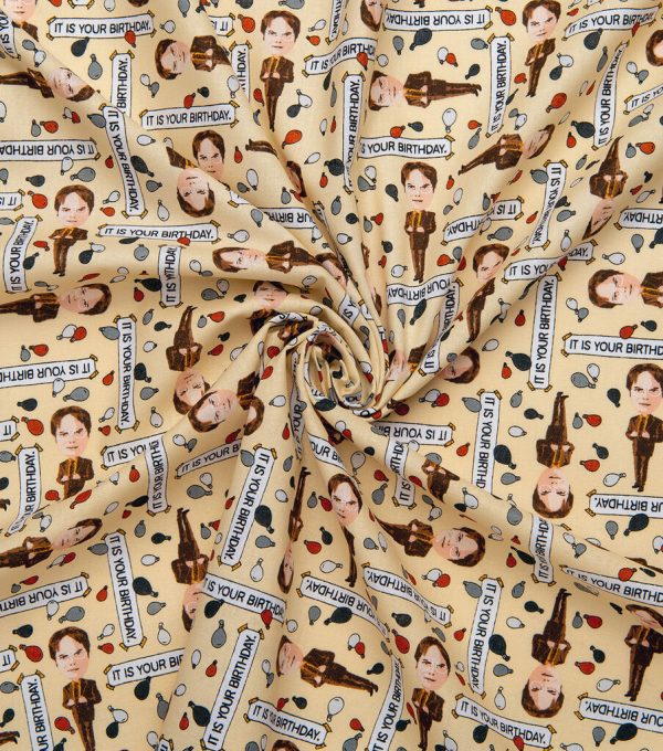 The Office Dwight Balloons Cotton Fabric - Image 4
