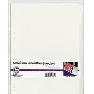 Crafter s Companion 8 x 12 Tabbed Lightweight Stamp Storage Panels 5pk