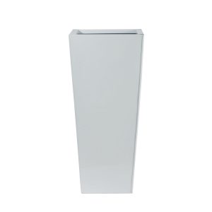 Nearly Natural 22 White Decorative Metal Tower Planter