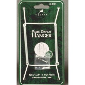 TRIPAR White Vinyl Plate Display Hanger
