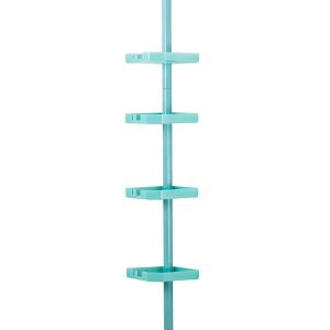 Bath Bliss Adjustable 4 Tier Tension Corner Shower Caddy