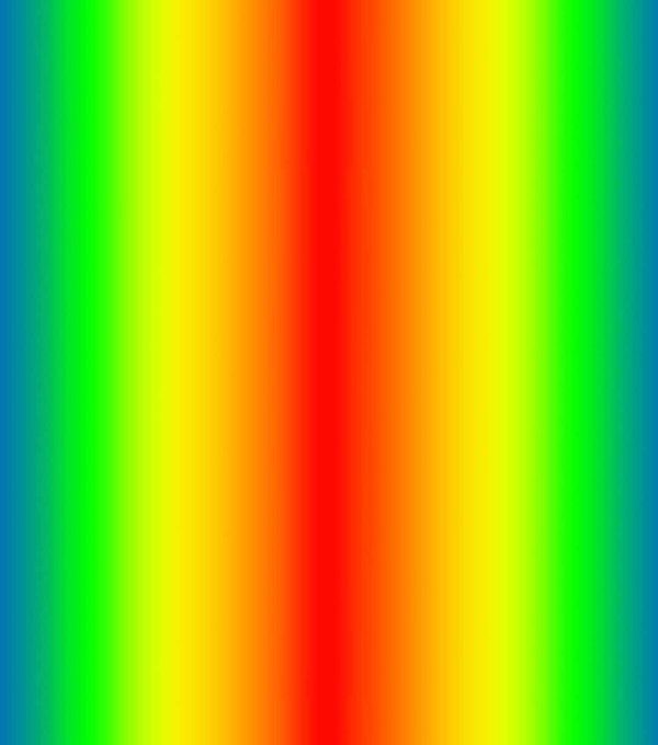 Novelty Cotton Fabric Ombre Rainbow