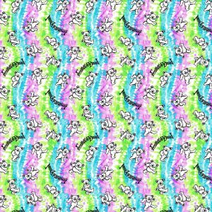 Grateful Dead Bright Tiedye Cotton Fabric