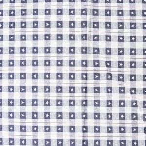 Americana Plaid Stars Navy Patriotic Prints Cotton Fabric