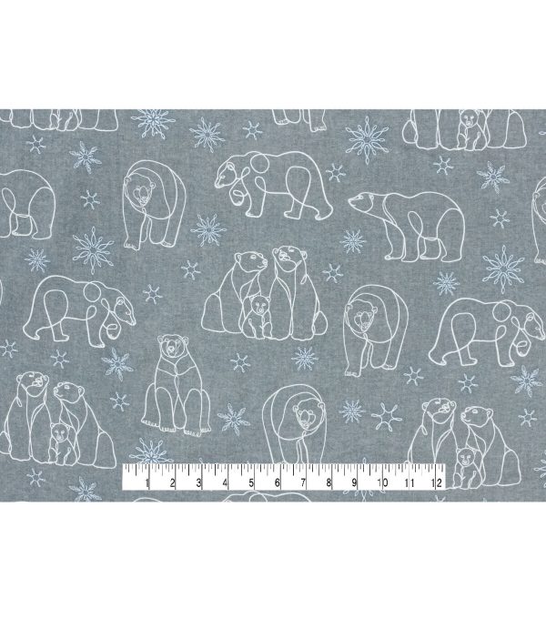 Bears Super Snuggle Flannel Fabric - Image 4