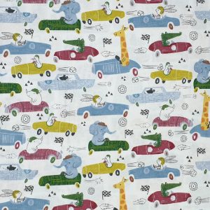 Animal Racers Super Snuggle Flannel Fabric