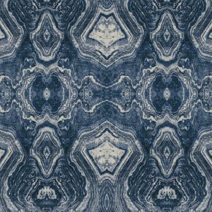 Surface Style 20.5  x 18  Indigo Mineral Springs Peel   Stick Wallpaper